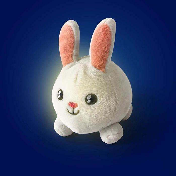 Veilleuse - PABOBO - Shakie lapin - Peluche lumineuse - Capteur de mouvement - Beige
