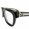 Great Glasses BOX-OFFICER Dagger Metal Square Black 925 Mens Used