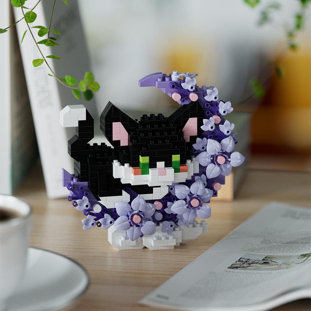Mini Pes Kočka panda mýval Roztomilý Mazlíček Malý Model Stavebnice Série Ozdoby Dětská Hračka Vánoční Narozeninové Dárky pro Děti