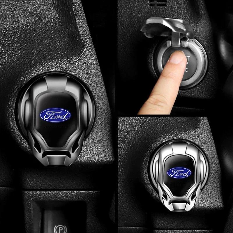 Car Sticker Car Start Stop Engine Push Button Cover Sticker for Ford Mustang Fusion Mondeo Explorer GT350 Fiesta F150 Focus MK2