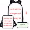 Classic Black Girl Magic Afro Lady 3D Print 3pcs/Set School Bags Laptop Daypack Backpack Inclined Shoulder Bag Pencil Case