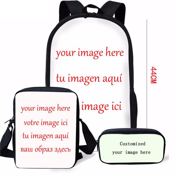 Klassieke Zwarte Meisjes Magie Afro Dame 3D Print 3 stuks/Set Schooltassen Laptop Dagrugzak Rugzak Schuinhangende schoudertas Etui