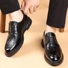 Fashion New Men's Business Casual Shoes Classic Male Slip On Flats Handmade Casual Leather Oxford Shoes Breathable Male Dress Footwear