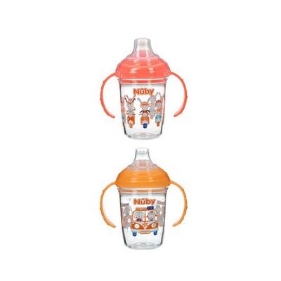 Nuby Tritan TT Day & Night Spout Cup 240ml x 2 tipos, 1 conjunto, dia, noite