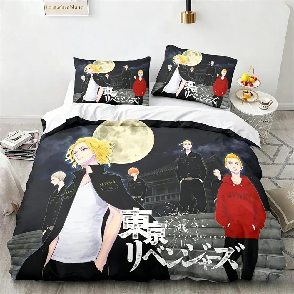 3D Print Tokyo Revengers Bedding Set Single Twin Full Queen King Size Bed Set Adult Kid Bedroom Duvet cover Sets Home Textiles