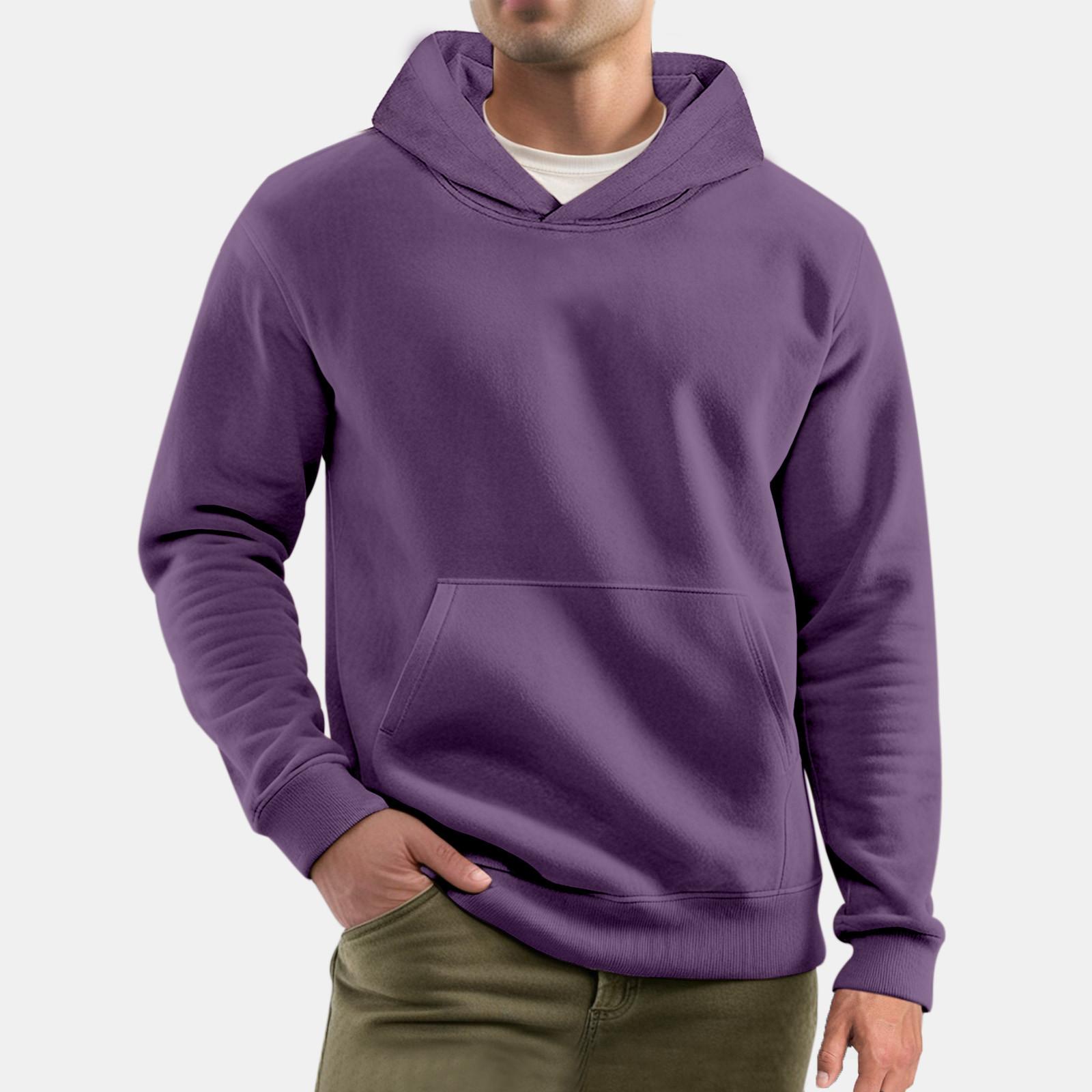 

Спортивный костюм с капюшоном, унисекс, одежда для бега, пуловер с длинными рукавами, толстовка с капюшоном XL фиолетовый