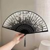 Ancient Style Small Fan, Chinese Style Women's Hanfu Dance Fan, Portable Retro Folding Fan, Summer Cooling Fan, Bamboo Fan