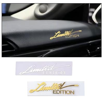 2Pcs/set Gold/Silver Car Stickers,1.8*7.5cm Creative Body Decoration,Car Decoration Accessories,Universal for All Models