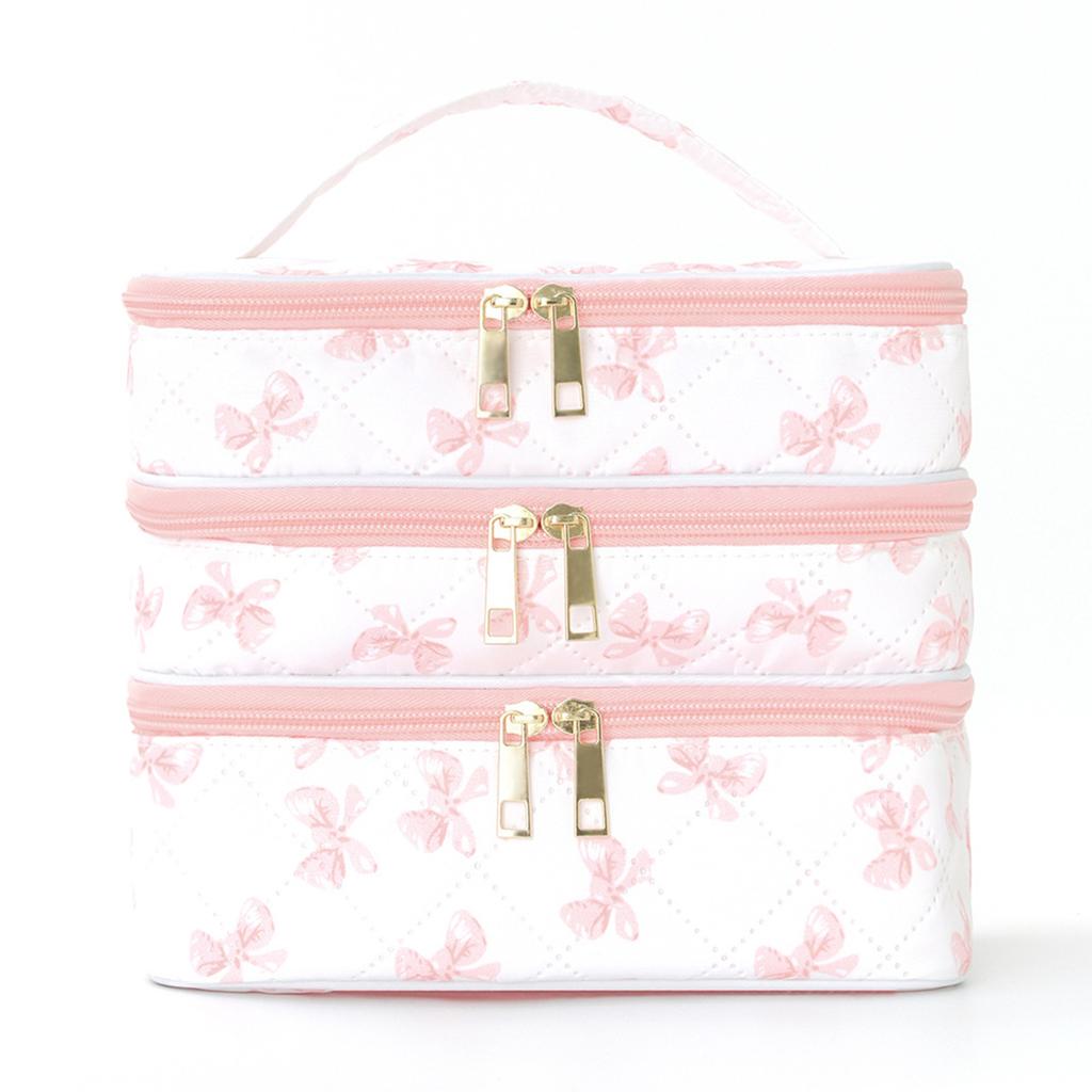 3/Double Layer Toiletry Bag Nail Polish Storage Bag Cosmetic Case Organizer for Women Travel Accessories Organizer