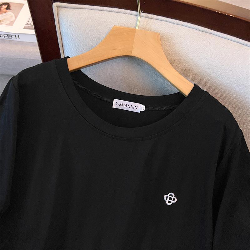 New Plus Size Loose Slimming Long Sleeve Women's T-shirt (Available in 200/300/350 jin) 9117