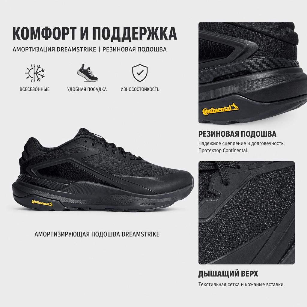 adidas Dreampace Lightweight Cloud Series Comfortable Slip-Resistant Durable Rebound Running Shoes Unisex Running Shoes Black KK1886