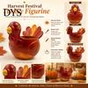Holiday Party Table Accents Hand-painted Resin Turkey Ornament for Thanksgiving, Autumn Harvest Desktop Storage Flower Pots Indoor Plants Organizer,