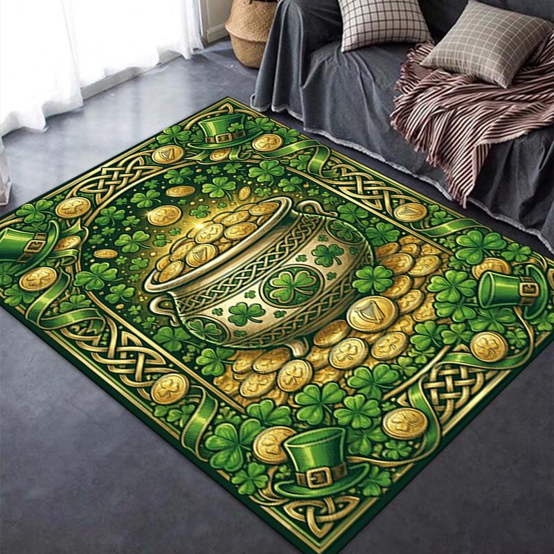 2025 New St.Patrick's Day Carpet Rug for Living Room Bedroom Home Sofa Decoration,Kids Play Non-slip Floor Mat72