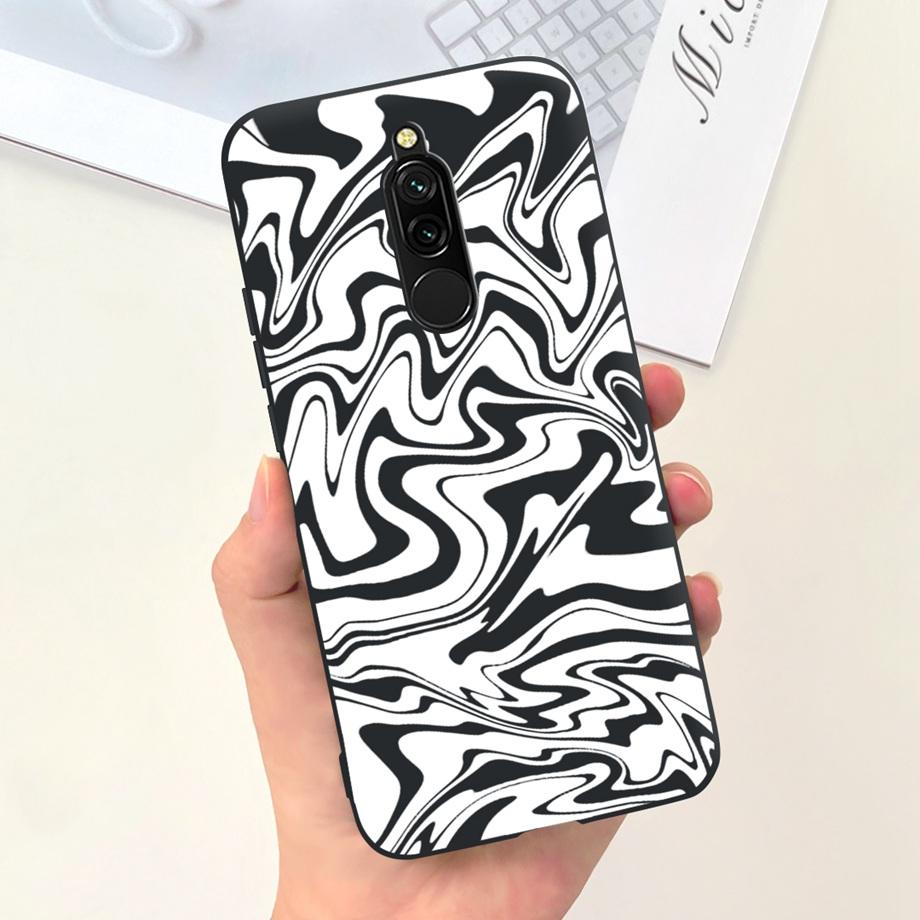 Liquid Silicone Cute Case for Xiaomi Redmi 8 Capa Protective Back Cover For Redmi Note 8 Pro Note8Pro Note 8T Bumper Redmi8 Case