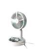 Portable Outdoor Folding Telescopic Fan with USB Rechargeable Battery, Remote Control, Oscillating Head, and Floor Spray Feature.
