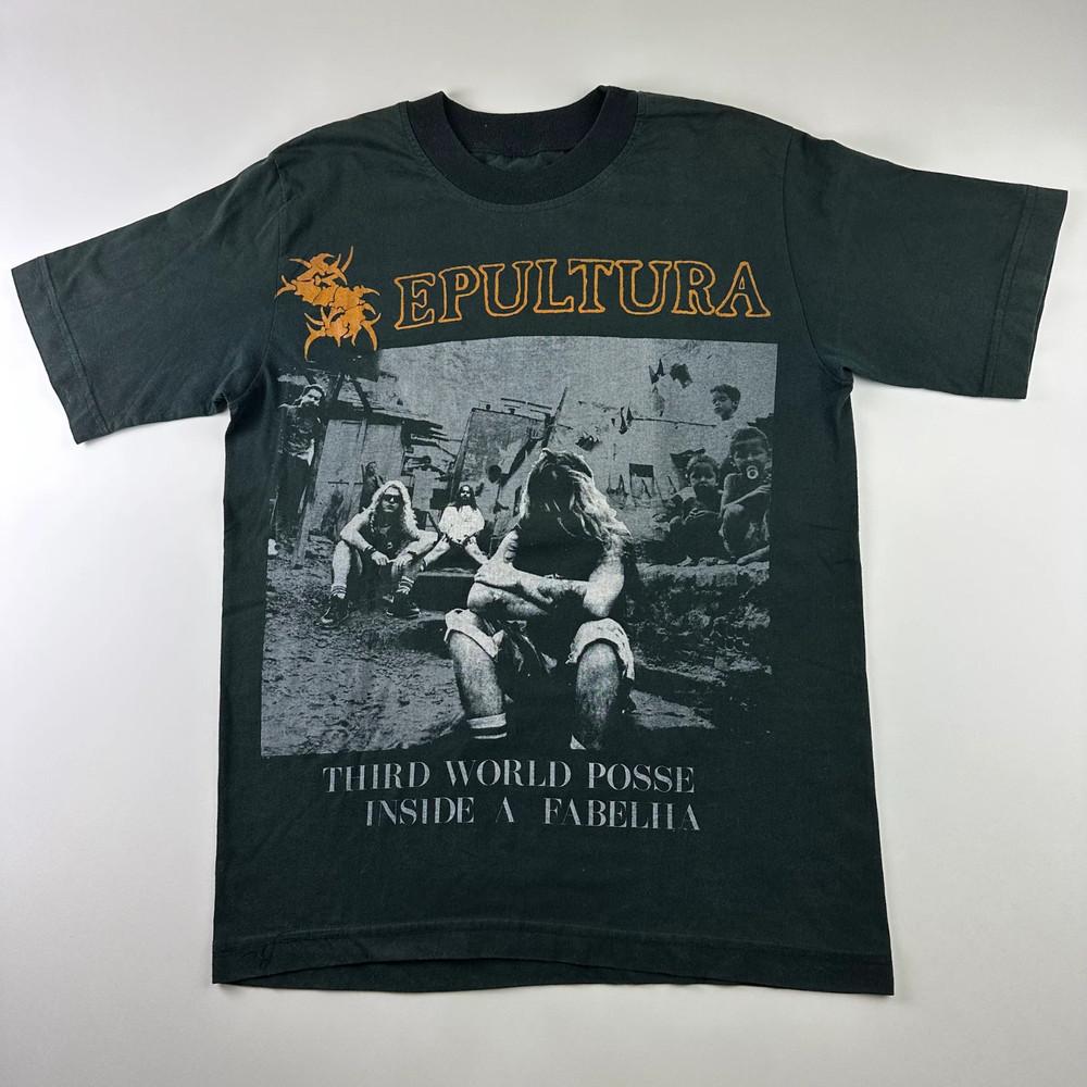 Винтажная футболка Sepultura 90-х Бразильский фан-клуб S - 5XL 1F2203 Унисекс футболка L