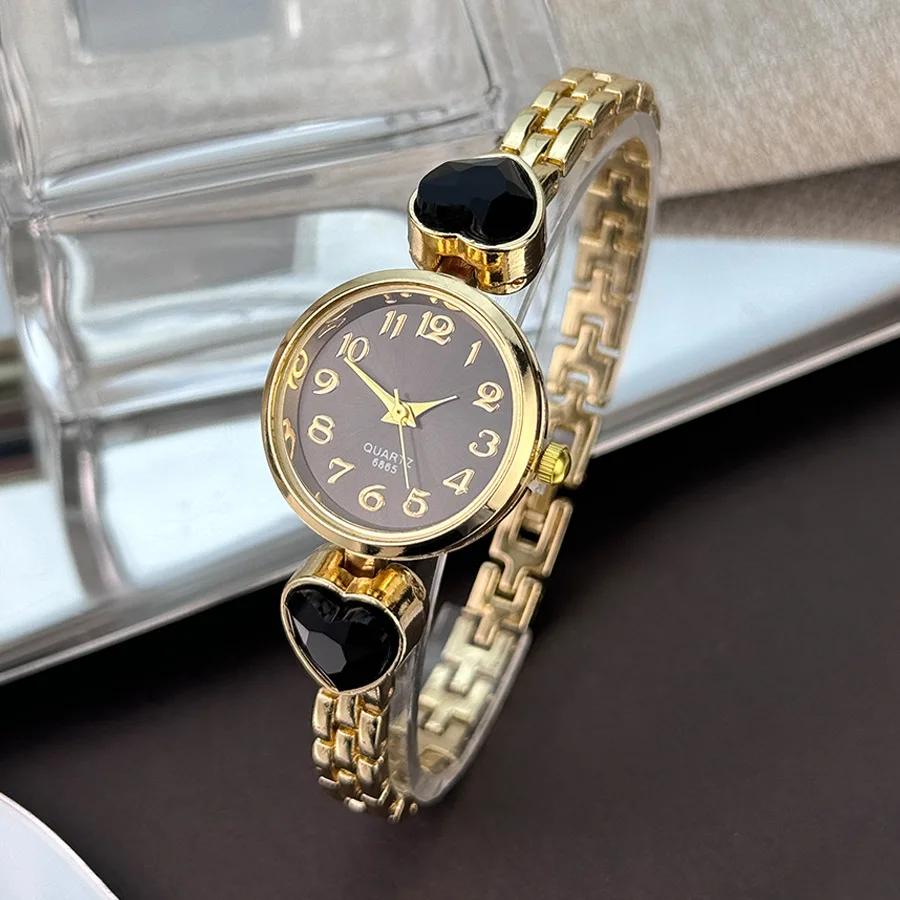 High Quality Gold Women Bracelet Watches for Ladies Wrist Watches Top Brand Luxury Elegant Women Dress Quartz Watches Minimalist