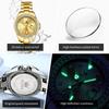 OLEVS Original Elegant Quartz Watch Waterproof Stainless Steel Womens WatchDate Ladies Watch Bracelet Set Box Gifts 9945