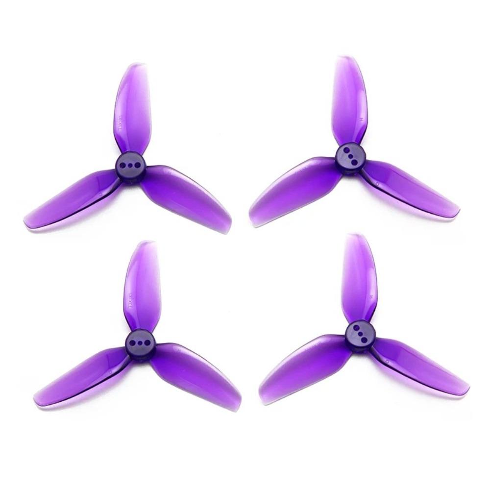 2Pairs New PC Prop T3X3X3 Propeller 3inch Drop-proof 3030 3-Blade Props 3 Blades Forward and Reverse Propeller Drone CineLog