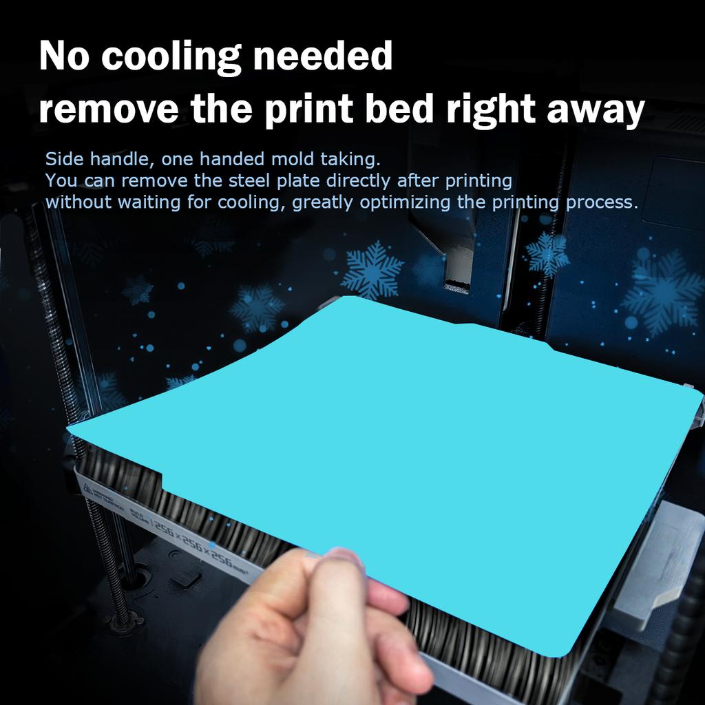 K2 PRO Double Sided Glacier Cold Printing Plate For Creality K2 Build Plate High Viscosity Printing Textured Steel Sheet For Hi
