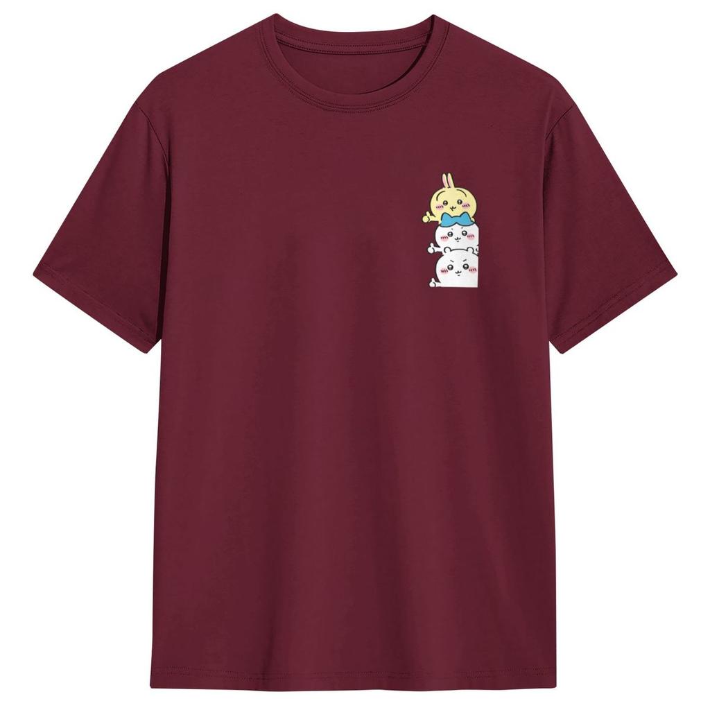 Chiikawa T Shirt Summer Awesome T-Shirts Cotton Leisure Tshirt For Man Short Sleeve Design Clothes