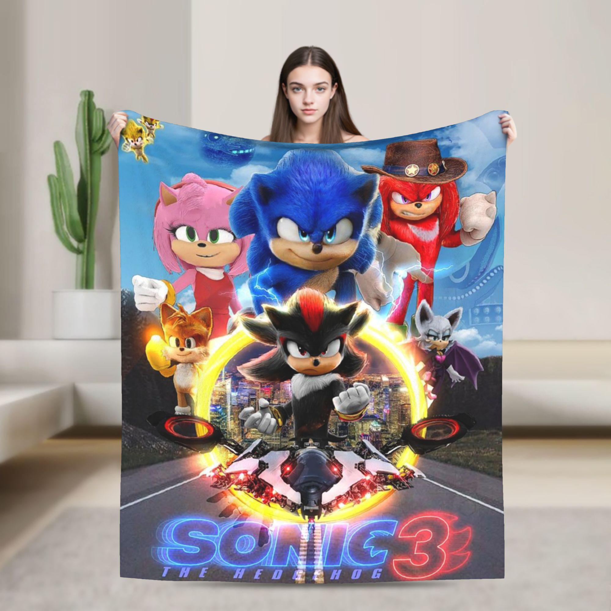 

Super Soft Sonices Movie Throw Blanket Premium Flannel Fleece Lightweight Video Game Bed Blanket Super Cozy Blankets All Season 130x150cm