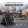 Solar-Powered Portable Camping Fan with USB Charging and LED Light