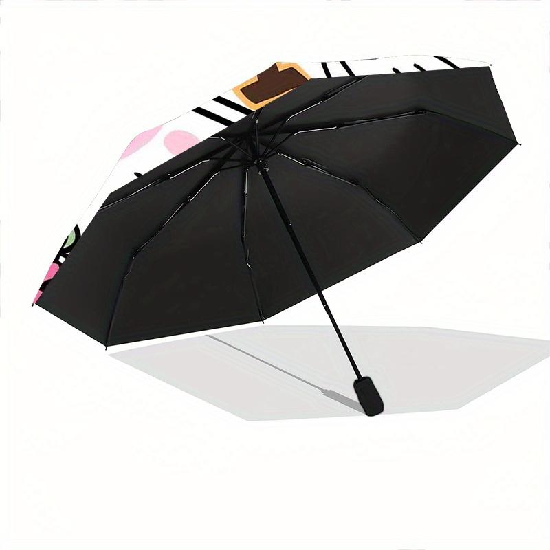 Hello Kitty Collection Automatic Opening and Closing Folding - A Good Choice for Gifts, Fashionable and Convenient Umbrella With Cute Cartoon Characte