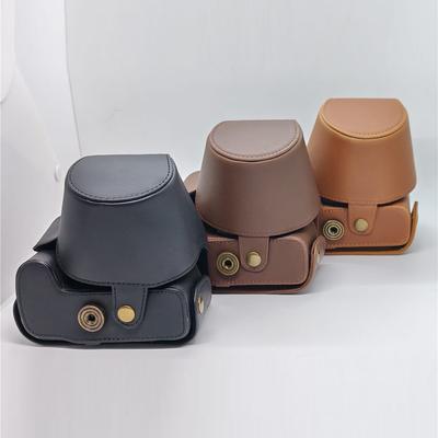 PU Leather Camera Bag Case For Panasonic FZ200 Full Body Protection Cover With Strap