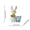 Bunny Figurine Flower Planter for Indoor