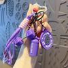 Bag Charm Barbell Plates Key Chain Heart Buckle Fitness Series Pendant  Gifts