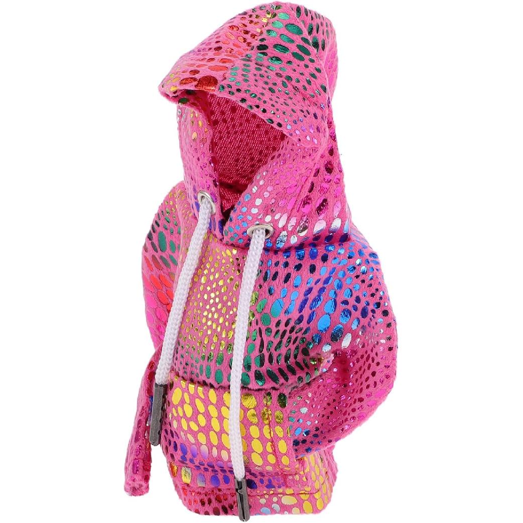 

1 Pc Gear Shift Knob Cover Stick Shifting Handle Protector Bright Hoodie Style Rose Pink Fabric