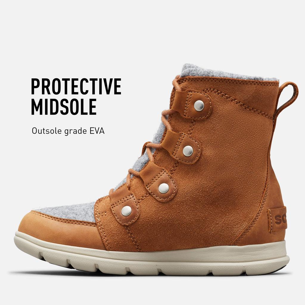 Sorel Explorer Joan Waterproof and Insulated Winter Camel Size M Women's Boots, Brown, 6.5