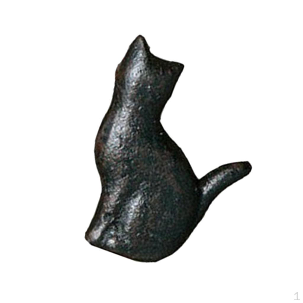 Cast Iron Cabinet Furniture Knobs and Pulls Cupboard Door Handle,Kittens Creative Decor,