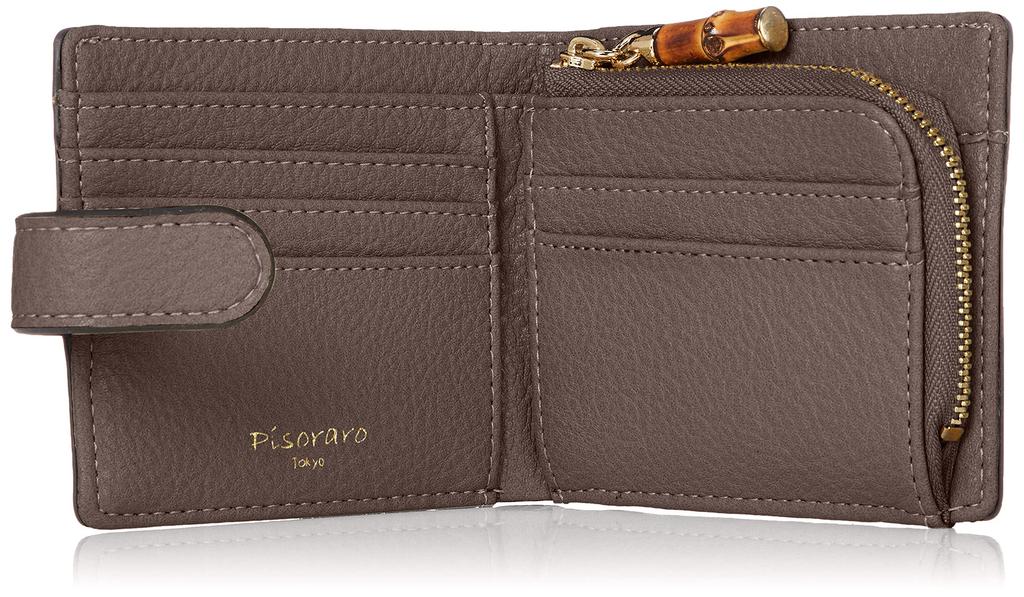 [ARROWS&Company Ltd.] Bamboo Bifold Mini Wallet, Gray (6K245-GY)
