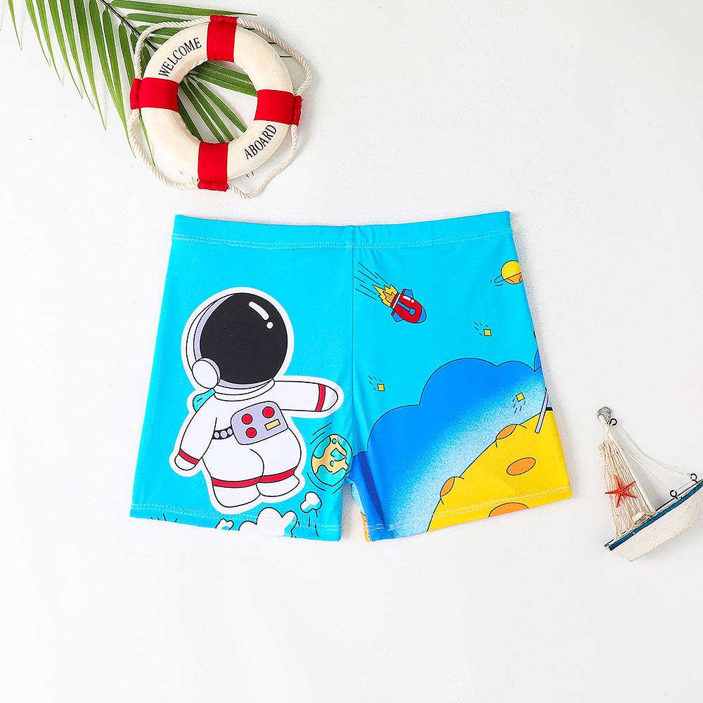 Baby Jungen Badehose mit Cartoon-Print und Schnürung
