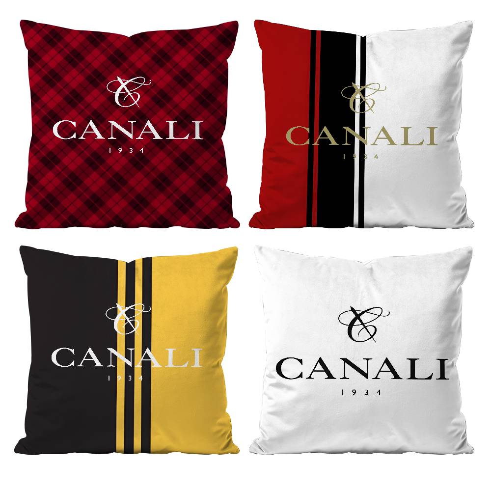 Men's clothing brands C-CANALI Pillow Case Anti-dustmite Pillowcase Invisible zipper silky short plush Sofa cushion cover