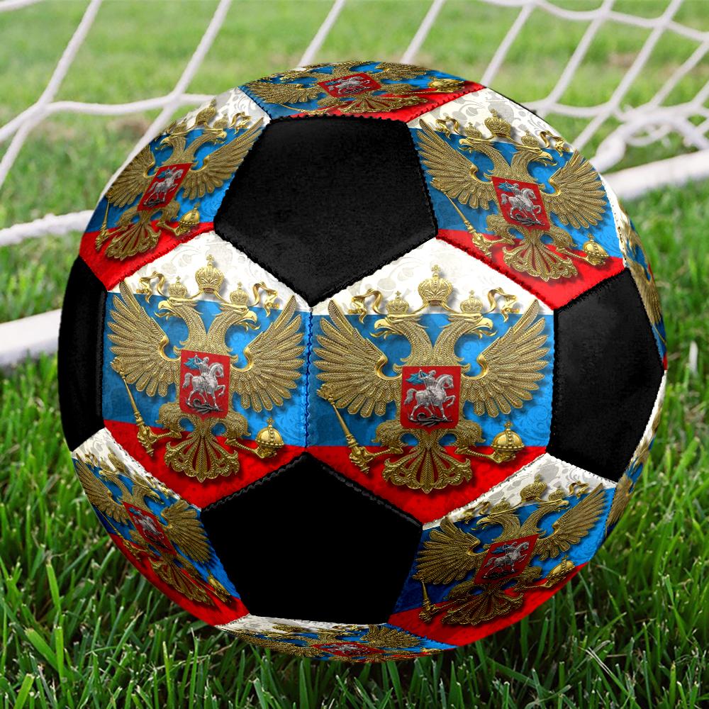 Russian Double Indoor Soccer Ball Colorful Machine Stitched PVC Size 5 Team Training Competition Ready Durable High-Bounce Cool Sports Gift
