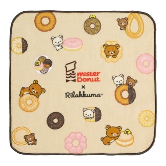 

San-X Rilakkuma Rilakkuma x Mister Donut Mini Towel CM54302 H250 x W250mm