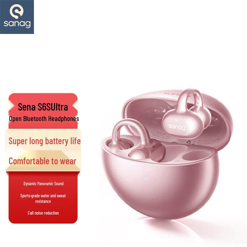 SANAG S6S Ultra AI Translator Clip-on Bluetooth Earbuds