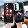 R-Resident-Evil Game Plating Phone Case For Samsung A17 A07 A37 A57 A16 A56 A15 A55 A14 A54 A13 A53 A26 A36 A25 A35 A24 A34 A23
