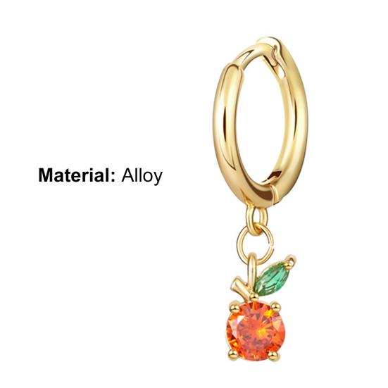 1 szt. Kolczyki wiszące winogronowe kolorowe cyrkonie biżuteria kolczyki koła owocowe do codziennego noszenia