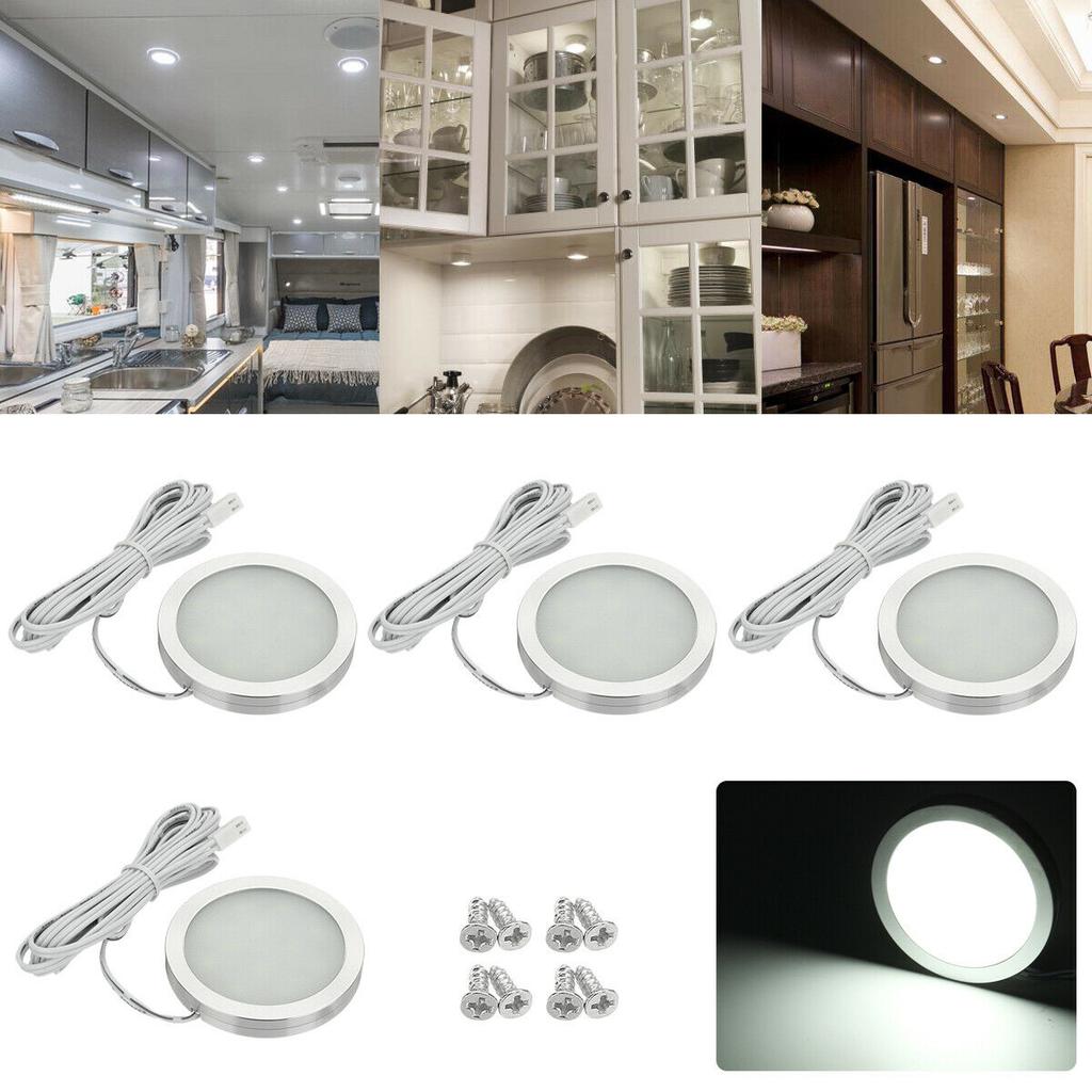 4PCS LED 12v Camping Car Ceiling Lamp RV Reading Lamp Boat Camper Trailer RV Interior  Lamp Car Interior Lights For Car Home