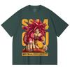 T-shirt unisex in cotone pesante 100% da 230 g/m² con stampa Dragon Ball V42 Goku SSJ4.