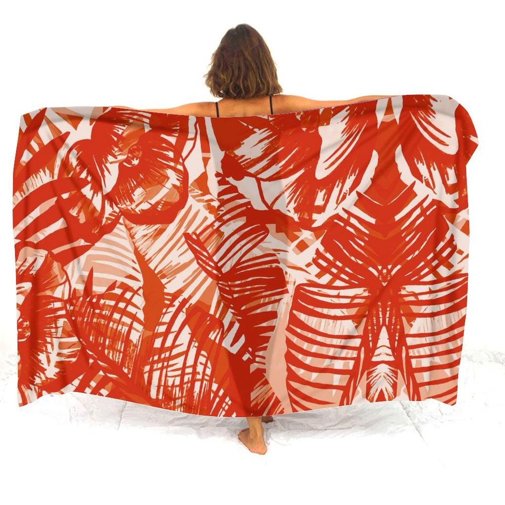 Resort Seaside Tourism Tribal Ethnic Style Women'S Sarong Polynesian Print Custom Seaside Beach Dress