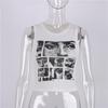 Y2K Summer Pattern Printed Short Gothic Tank Top