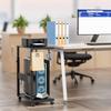 PC Storage Server Rack with CPU Stand Computer Wagon with Charging PC PC Storage with 4 for Home or Office Use Box, 360° Casters, Cart,