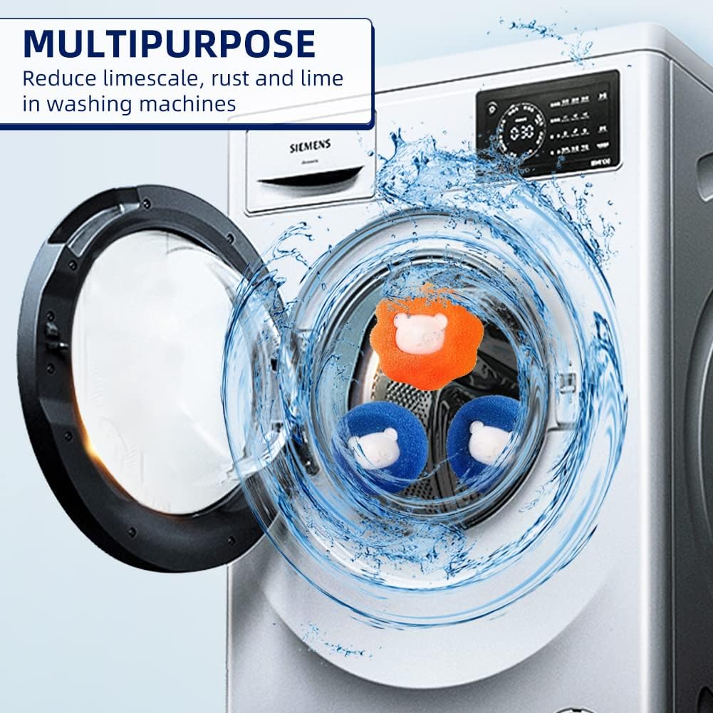 Bear Sponge Laundry Ball Lint Hair Remover Washing Machine Cleaning Ball Anti Tangle Cartoon Cleaner