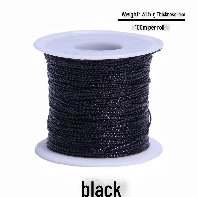 

1 мм восьмижильный золотой и серебряный юньнаньский плетеный провод для упаковки подарочных коробок и рождественских украшений 8-strand 1mm approx. 100m