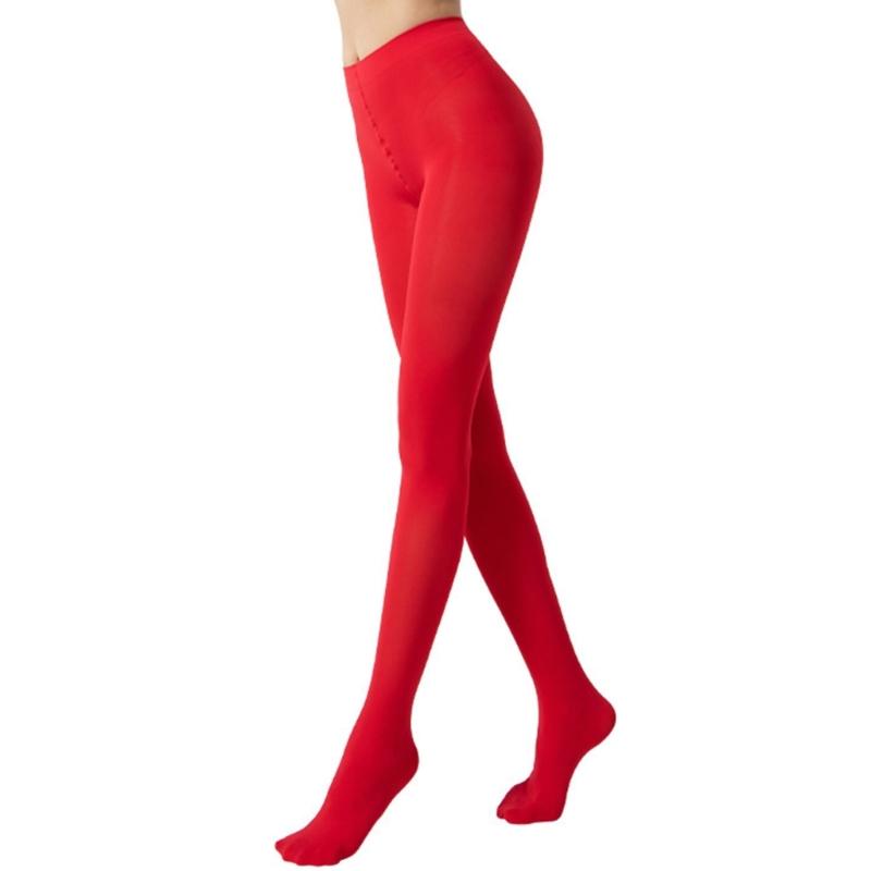 Soft Stretchy Tights Pantyhose 70D Semi Opaque Tights,High Waist Pantyhose Solid Color Footed Pantyhose Cosplay Tights